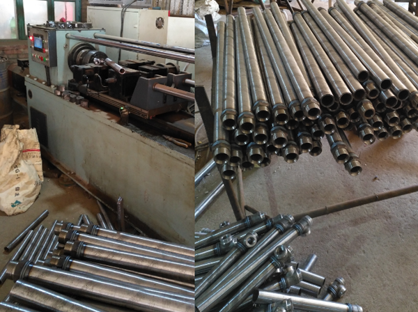 摩擦焊接现场加工成品